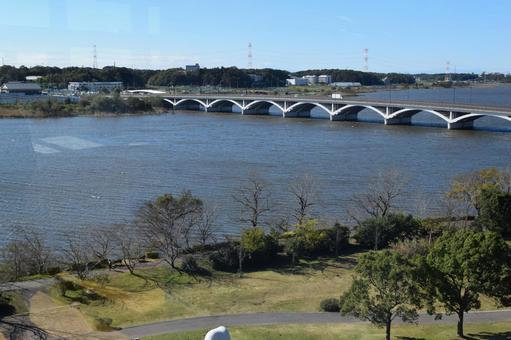 手賀沼 利根川水系 手賀沼,利根川水系,利根川水系の湖沼の写真素材