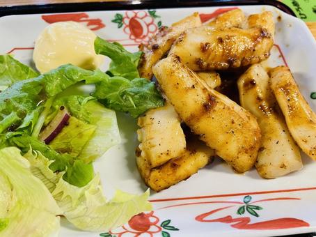 イカのバター焼き イカのバター焼き イカバター焼き,イカ,鉄板焼きの写真素材