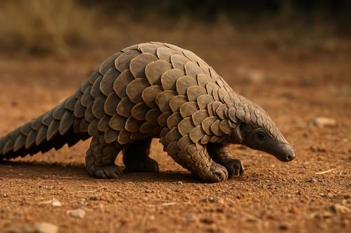 鱗を持つ哺乳類、絶滅危惧種のセンザンコウ 鱗を持つ哺乳類、絶滅危惧種のセンザンコウの写真