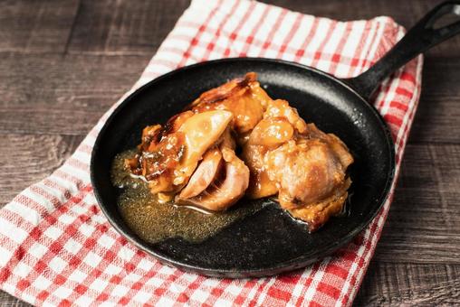 鶏の照り焼き 鶏の照り焼き,照り焼き,クリスマスの写真素材