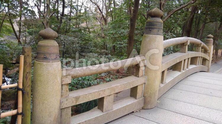 明治神宮　橋 テクスチャ,背景,東京の写真素材