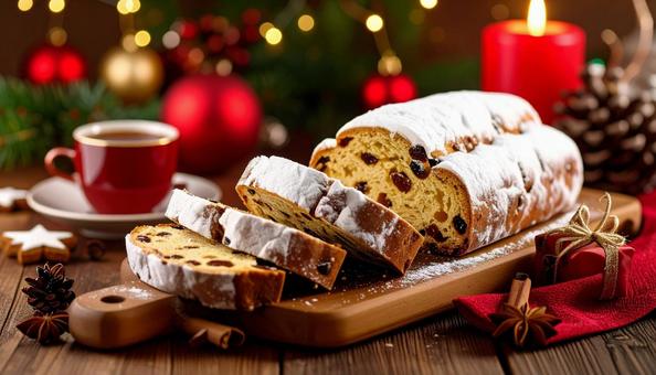 クリスマス シュトーレン ケーキ クリスマス シュトーレン ケーキの写真
