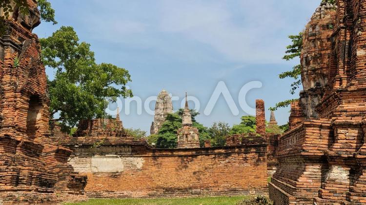 古代遺跡群　アユタヤ 遺跡,古代,旅行の写真素材
