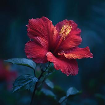 熱帯の美しさを象徴する真紅の花 熱帯の美しさを象徴する真紅の花の写真