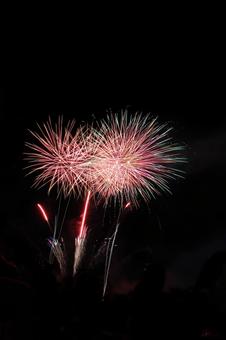 花火 花火,夏,夏祭りの写真素材