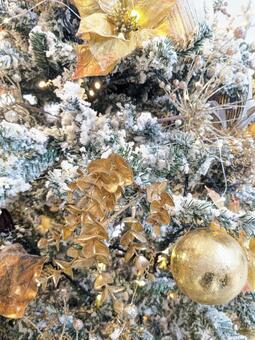 クリスマスツリー（シルバー） クリスマス,ツリー,オーナメントの写真素材