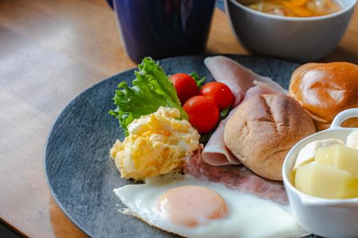 洋朝食プレート 洋朝食プレート 朝食,洋朝食,パンの写真素材