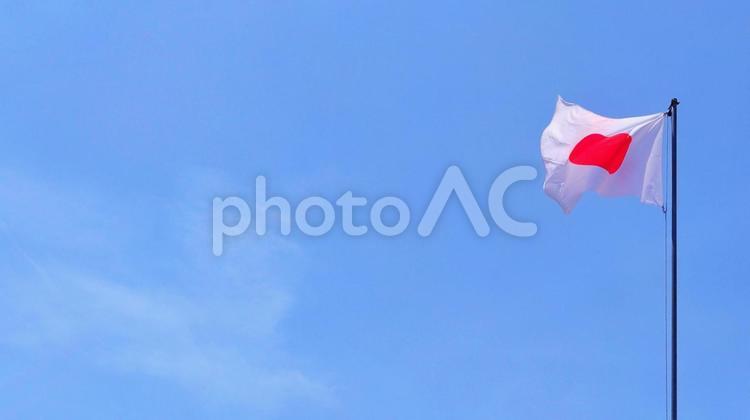 日本国旗日の丸 日の丸,国旗,旗の写真素材