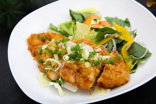 油淋鶏 油淋鶏,鶏肉,中華料理の写真素材