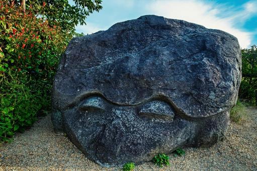 古代の謎を秘めた明日香村の亀石 亀石,明日香村,奈良の写真素材