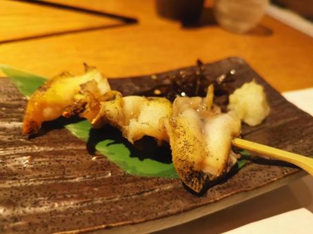 Deep-fried shellfish skewers, JPG Deep-fried shellfish skewers, JPG