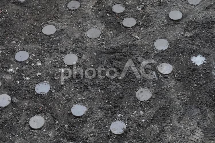 杭打ちされた土地 杭打ち,杭,土台の写真素材