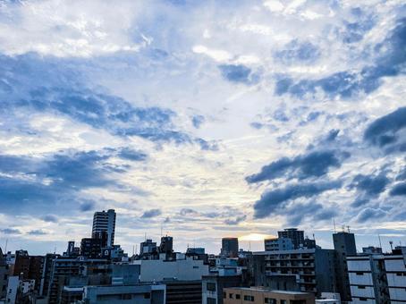 雲のある空 雲のある空の写真