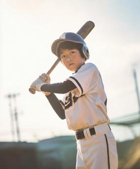 少年と野球 少年と野球の写真