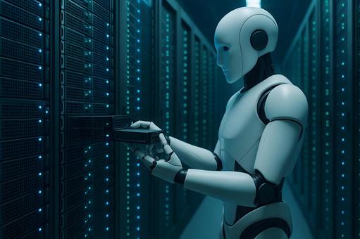 データセンターの作業ロボの写真