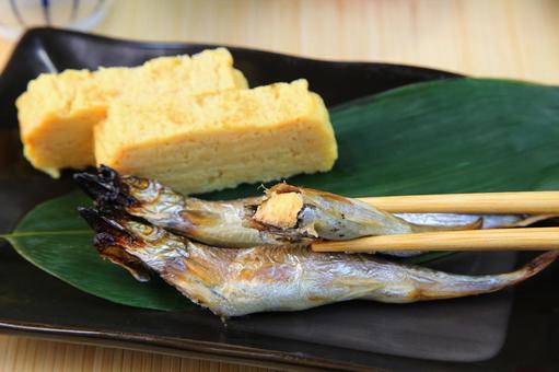 子持ちししゃも 子持ちししゃも 子持ちししゃも,ししゃも,魚の写真素材