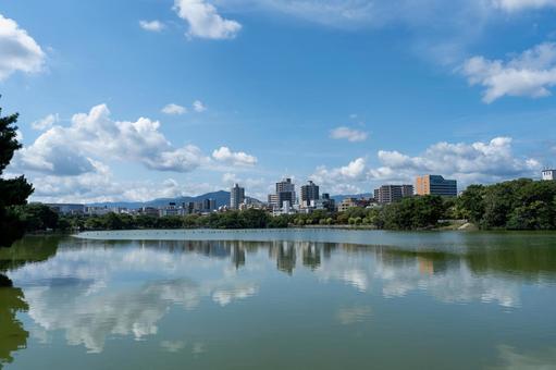 大濠公園の静かなほとり 大濠公園の静かなほとり 大濠公園,公園,博多の写真素材