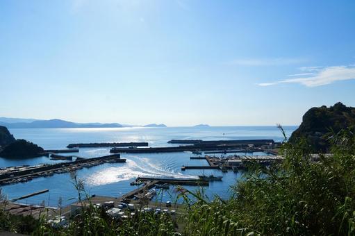 雑賀崎漁港① 雑賀崎,漁港,海の写真素材