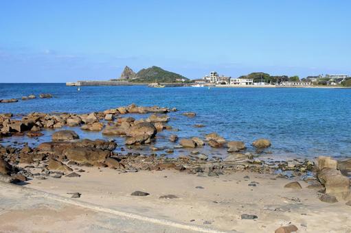 糸島市芥屋海水浴場（秋）#04 糸島市,芥屋,海水浴場の写真素材