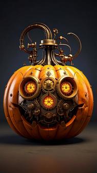 スチームパンクなジャック・オ・ランタンの写真