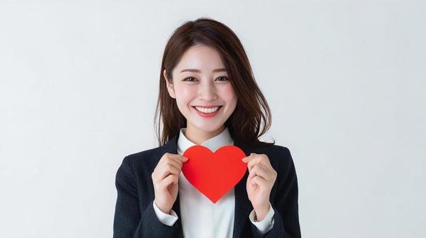 感謝の気持ちを伝える日本人女性 感謝の気持ちを伝える日本人女性の写真