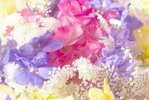 淡い花画像 花束,花いっぱい,祝福の写真素材
