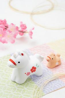 新年!2026年午年のイメージ 新年!2026年午年のイメージ 年賀状,午年,2026年の写真素材