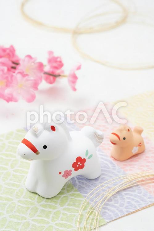 新年！2026年午年のイメージ 年賀状,午年,2026年の写真素材