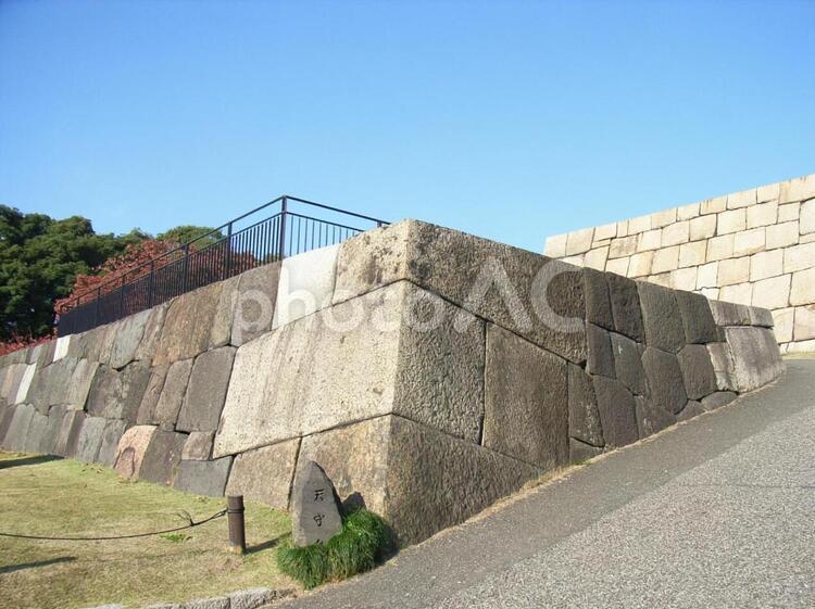 江戸城本丸天守台 江戸城の写真素材