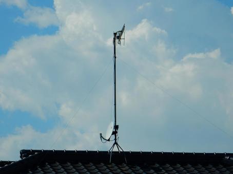 【風景写真】テレビ受信アンテナ 【風景写真】テレビ受信アンテナ アンテナ,テレビ,受信の写真素材