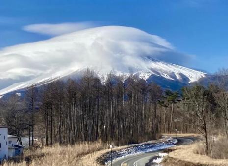 冬の富士山 冬の富士山の写真