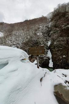250329秋山郷前倉橋 250329秋山郷前倉橋 秋山郷,長野県,栄村の写真素材