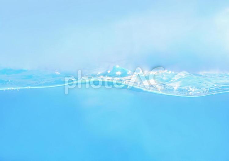 明るい水面の背景イメージ 水,潤い,テクスチャの写真素材