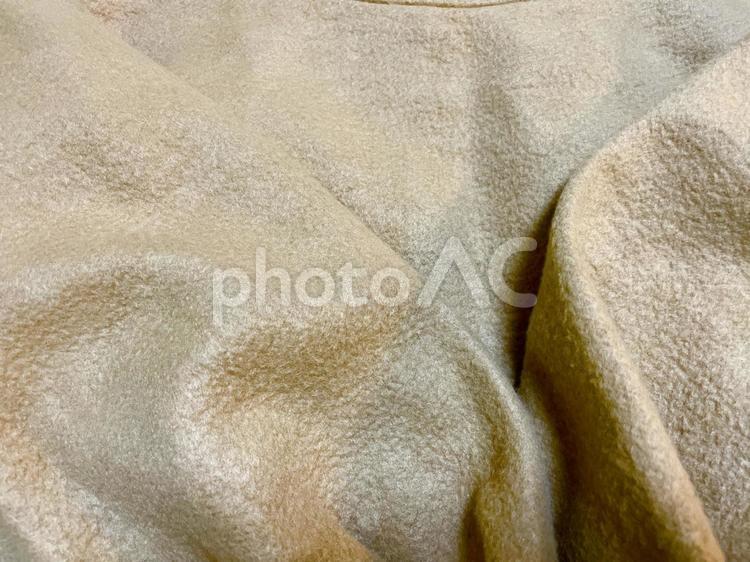 ゴワゴワした質感の薄茶色の布 布,素材,繊維の写真素材