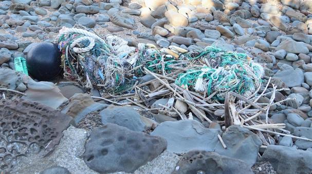 漂流ごみ 海洋ごみ,マリンデブリ,プラスチックごみの写真素材