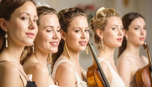 クインテットの演奏家の写真