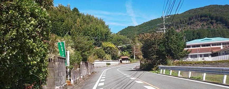 田舎-篠栗町 田舎,地方,道路の写真素材