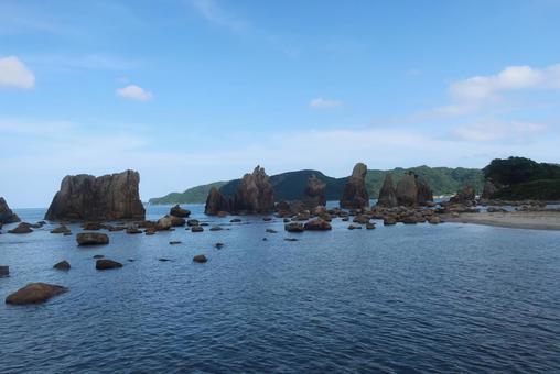 橋杭岩 橋杭岩 橋杭岩,和歌山,串本の写真素材