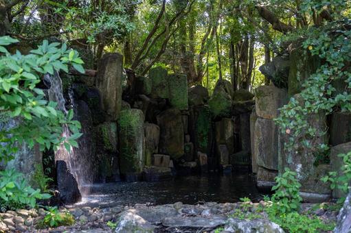 小さな滝 小さな滝 滝,岩,水の写真素材