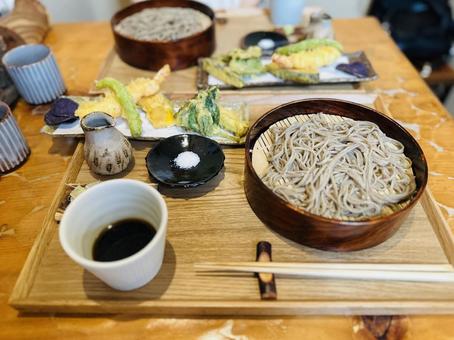 天ぷら蕎麦 蕎麦,そば,和食の写真素材