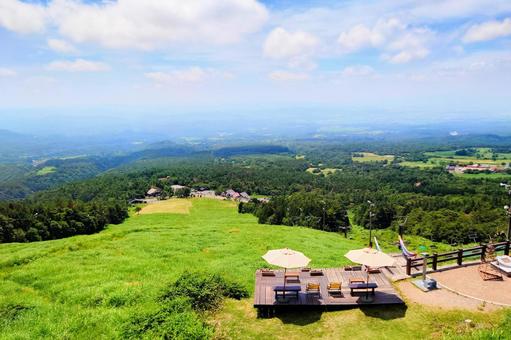 大山桝水高原天空リフト頂上の風景 大山桝水高原天空リフト頂上の風景の写真