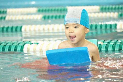 Children practicing swimming, فالطفل, سباحة, ممارسة, JPG