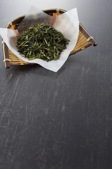 乾燥茶葉(緑茶) 乾燥茶葉(緑茶) 茶葉,緑茶,イメージの写真素材