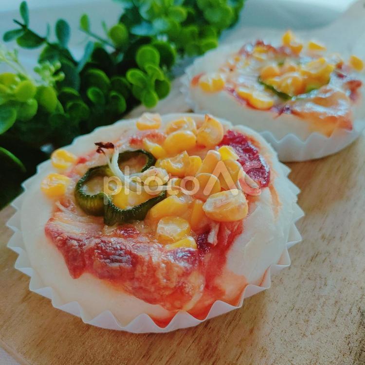 ピザパン ピザパン,パン,惣菜パンの写真素材