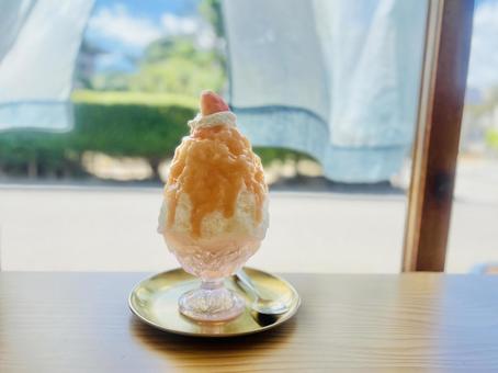 Shaved ice summer curtain, JPG Shaved ice summer curtain, JPG