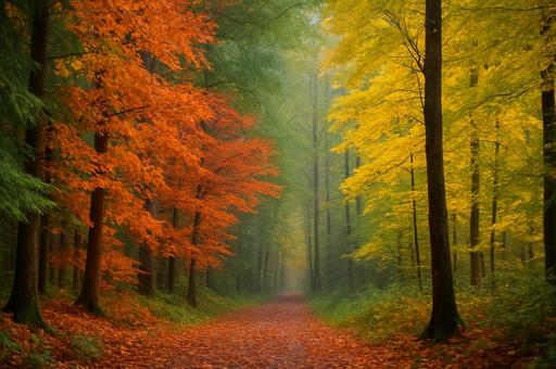 紅葉の小径 紅葉の小径の写真