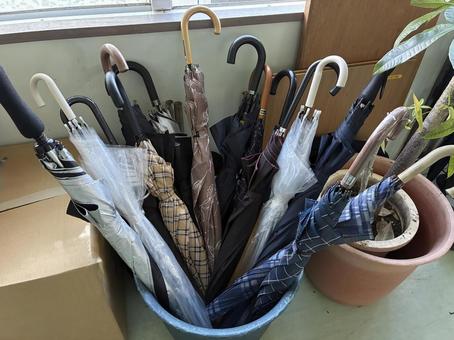 傘 傘,傘立て,雨の写真素材