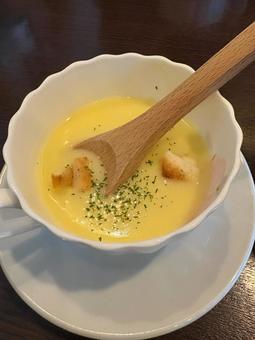 コーンスープ スープ,ランチ,朝食の写真素材