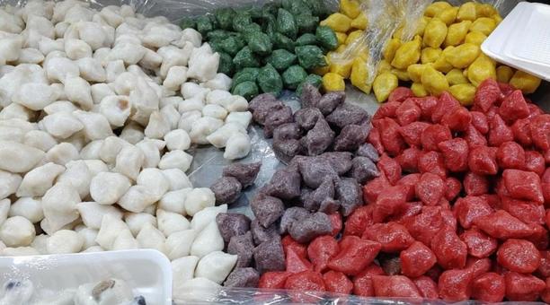 ソンピョン ソンピョン,韓国餅,チュソクの写真素材