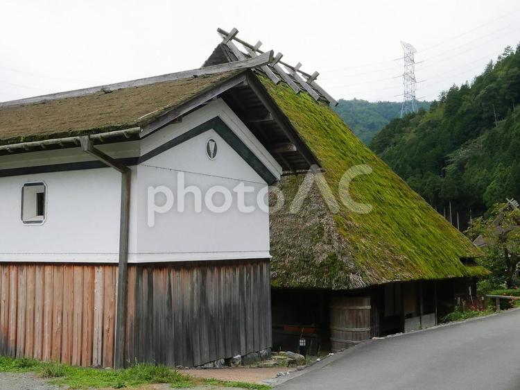 美山町　日本の原風景かやぶきの里 茅葺き,かやぶき,美山町の写真素材